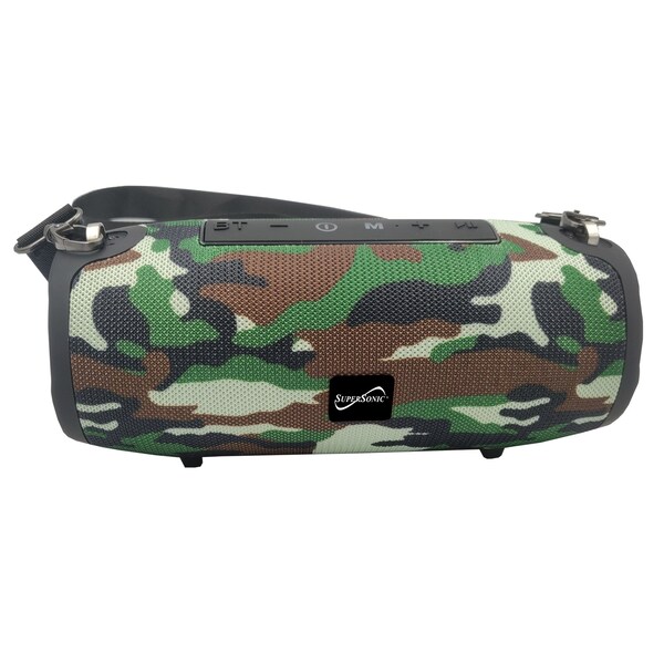 Supersonic Camo Portable Bluetooth Spkr w/TrueWireless Technology, SC-2327BT- Camo SC-2327BT- Camo
